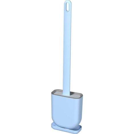 Brosse de toilette en silicone avec base-AquaForge