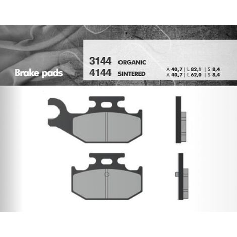PASTILLAS DE FRENO BRENTA KH428 (YFM700 RAPTOR 06-13 TRASERAS) (FT 3144)