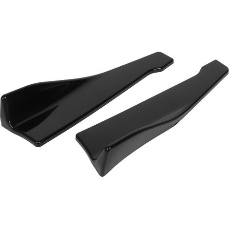 2 Stück Heckstoßstangen-Splitterlippenschutz Universal-Winglet-Diffusor Glänzend Schwarz (1/5)
