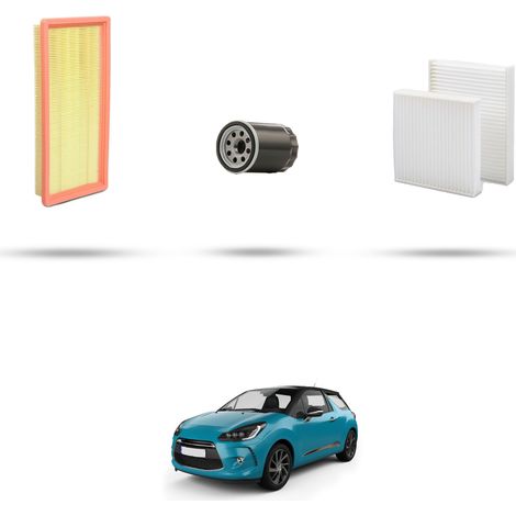 Kit tagliando 3 filtri compatibile con Citroen Ds3 1.2 Puretech 81kw dal 2014 (1/5)