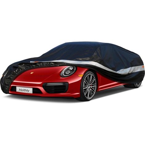 Autoabdeckung 10 Schichten Wasserdicht Atmungsaktiv für Porsche 911 (1964-2012) Schwarz (1/5)