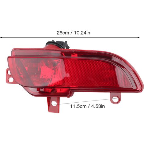 Faro fendinebbia posteriore sinistro per paraurti per Peugeot 206+ 2009-2012 resistente alle alte temperature - ALTRO (1/3)