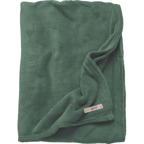 ESPRIT couvre-lit MELLOWS - 1 pièce 150x200 cm, Vert foncé