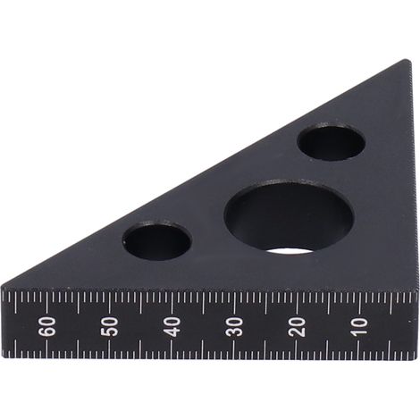 Équerre à 45° en alliage d'aluminium, outil de mesure d'épaisseur de 15 mm pour le travail du bois (1/5)