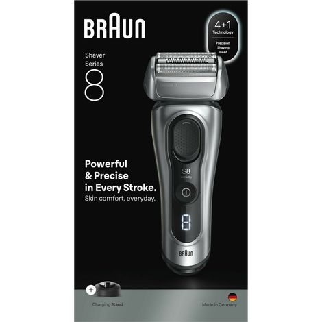 Rasoio elettrico BRAUN Serie 8 - Nero - Autonomia 60 minuti - Ricarica rapida 5 minuti (1/5)