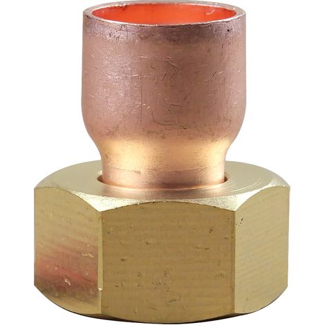 Douille droite écrou prisonnier 359 GCL Femelle 3/8"(12/17) - Tube Cuivre Ø12 (1/3)