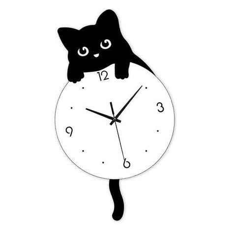 Horloge murale décorative, horloge silencieuse à piles (sans tic-tac) pour la maison, la cuisine, la chambre et la salle de bain. Multicolore. (1/5)