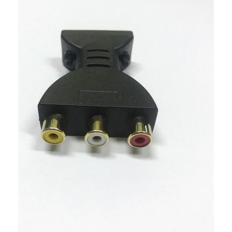 Adaptateur HDMI vers RCA (AV) 1080p – conversion audio et vidéo pour PC, moniteur, projecteur (1/4)