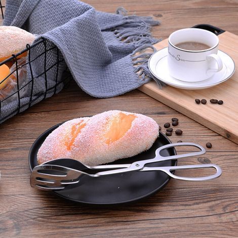Pinze da cucina in acciaio inox da 25,4 cm – Ideali per barbecue, insalate, fritture e per servire a buffet – Robuste ed ergonomiche (1/2)