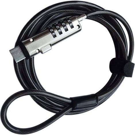 Verrouillage Antivol mot de passe USB de sécurité, utilisé pour la fonction antivol sur ordinateur portable, projecteur, TV (1/5)