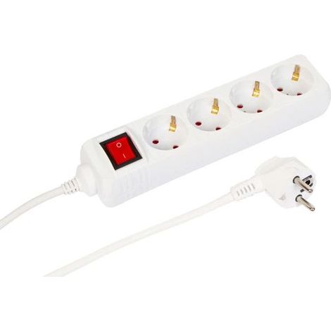 Microconnect MC-GRU0045WS presa multipla 5 m 4 prese AC Interno White