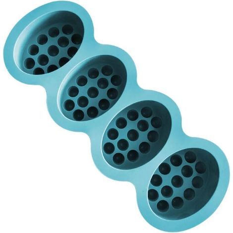 Moules Savon 1 Pièces 4 Cavités Moule en Silicone Moule à Savon Moule Silicone Ovale Moule Silicone Savon Moule en Silicone Savon Silicone Moules pour Chocolat Cupcake Muffins Savon (1/5)