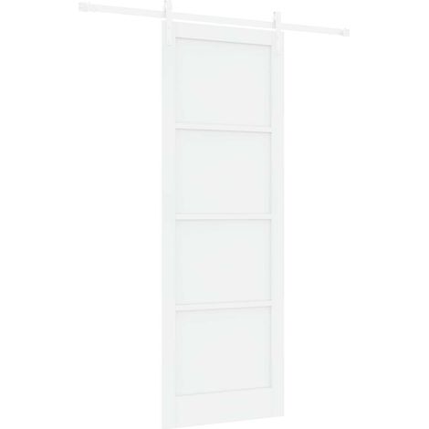 Maison Exclusive - Schiebetür Weiß 83 x 232 cm Massives Kiefernho