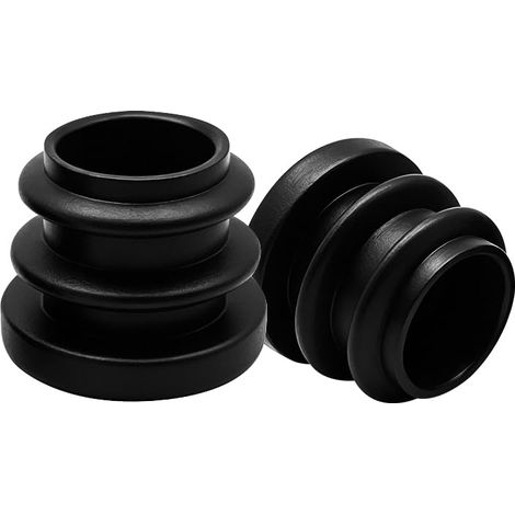 40 Pièces Capuchons en Caoutchouc pour Pieds de Chaise, Embouts Ronds de 16mm Protège-Sol, Insert pour Pieds de Meubles pour Bureau, Table, Chaise, Canapé, Noir (1/5)