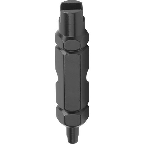 Extracteur de valve vélo multifonction - Clé noyau américain et adaptateur gaz français (Noir) (1/5)