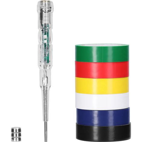 Kit testeur intelligent – Détecteur tension – Tournevis indicateur – LED – Isolation incluse (1/5)