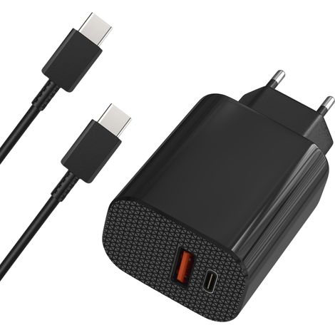 Chargeur Secteur + Cable USB-C 3 mètres Compatible avec Toniebox 2 - Adaptateur d’alimentation 12W avec 1 port USB et 1 port USB-C Phonillico® (1/5)