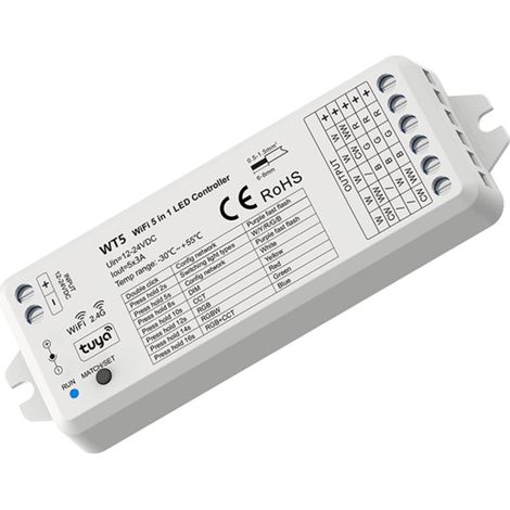 Controlador Monocolor/CCT/RGB/RGBW/RGB+CCT - Compacto -