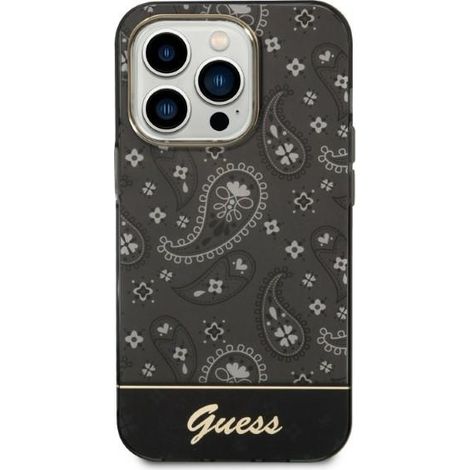 Guess GUHCP14LHGBNHK iPhone 14 Pro 6.1 schwarz/schwarze Hartschale Bandana Paisley (1/3)