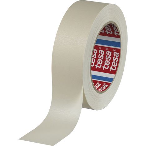 TESA Flachkreppklebeband 4316 beige, 38mm x 50 Meter, bis 100 °C