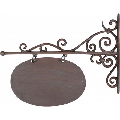 Enseigne ovale - L 45,2 cm x l 3 cm x H 36,3 cm - Livraison gratuite