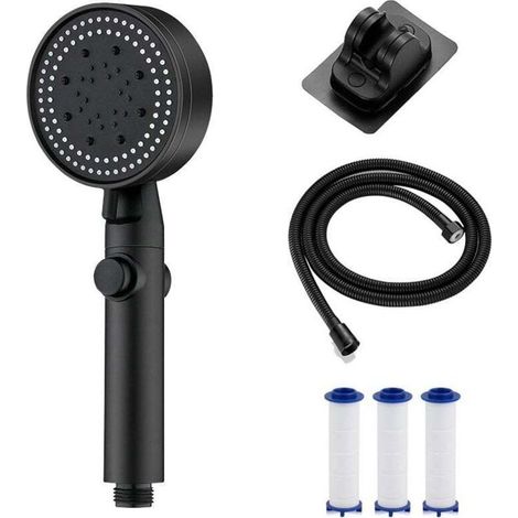 SEPSHA-Pommeau de douche haute pression multifonctionnel avec 5 modes, pommeau de douche à main haute pression avec interrupteur marche (1/4)