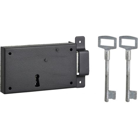 Cerradura empotrada con pestillo inactivo 140 x 80 mm derecha