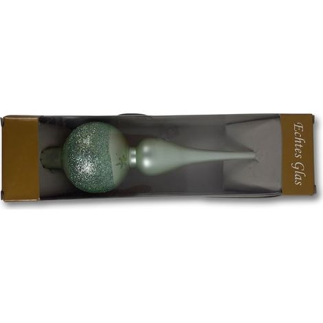 KUWOPA - Cimier de sapin - Verre véritable vert d'eau satiné - Décoration traditionnelle élégante - Voir photos (1/2)