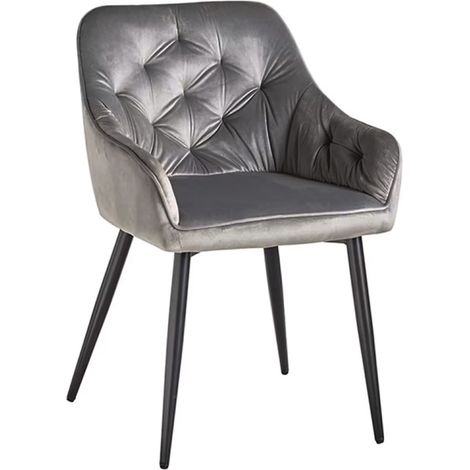 Sillas Comedor - Silla Salle Terciopelo - Gris oscuro (1/3)