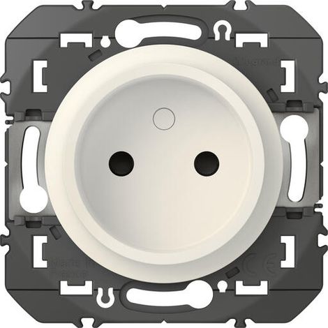 Prise encastrée 2P Legrand dooxie 16A 230V Blanc RAL 9003 (1/3)