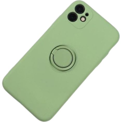 Anillo de silicona Beline para iPhone 12 Pro Max, funda verde manzana. (1/3)