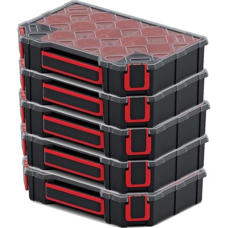 5er Set Kistenberg Tager Organizer Boxen KTG30206B, 284 x 195 x 60 (1/5)
