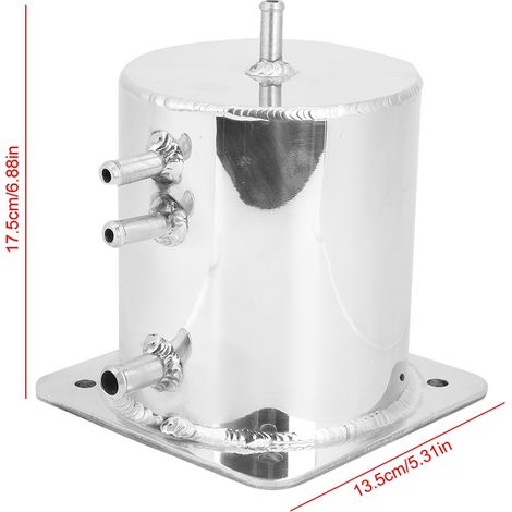 1,5-Liter-Kraftstofftank aus Aluminiumlegierung mit Kompressoraufladung für Renn- und Driftzwecke – hochglanzpolierter, hitzebeständiger Behälter (1/5)