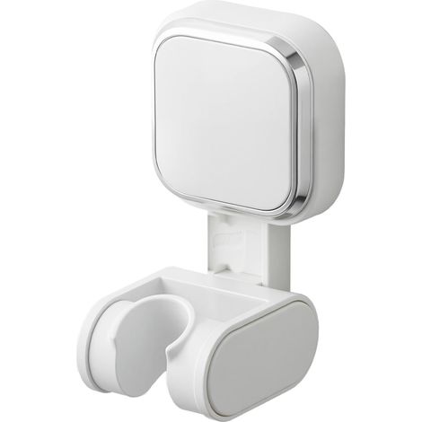 Support Pommeau de Douche à Ventouse, amovible, universel - Blanc (1/5)