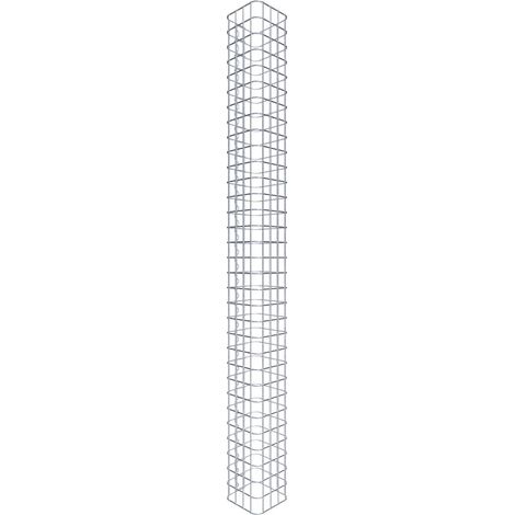 Gabiondeco - Colonne de Gabion carrà©e. 22 cm x 22 cm. mailles 5 x 5 cm - hauteur : 160 cm - Made in Germany (1/5)