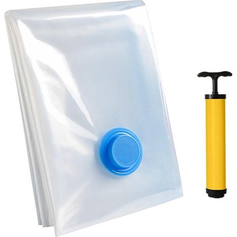 Sac de rangement sous vide haute capacité, organisateur compressé pour vêtements, gain de place, sac de fermeture pliable A (1/5)