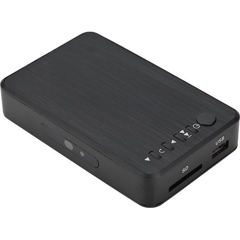 Lecteur multimédia HDMI 1080P avec audio HD et télécommande infrarouge, alimentation 110V-240V (1/5)