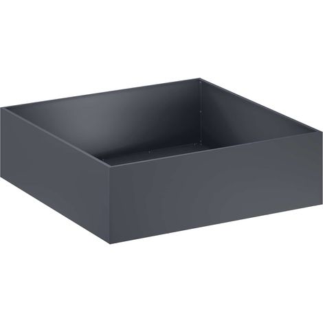 Garten-Pflanzgefäß Anthrazit 80 x 80 x 30 cm vidaXL (1/5)