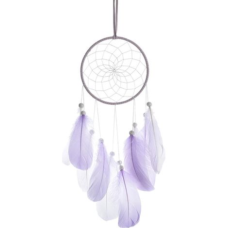 HDDH Attrape-Rêves en plumes, ornement boho pour décoration murale de chambre. (1/4)