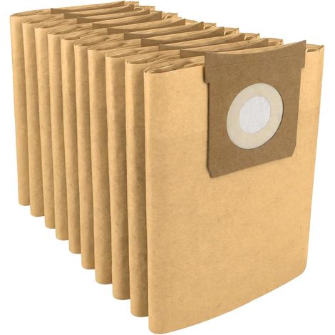 Sacs à poussière résistants pour Mac Allister aspirateurs MAC25-S, MAC19-PRMAC22-PRMWVPAll 20/30, 16L, 20L, 30L (Lot de 10) (1/5)