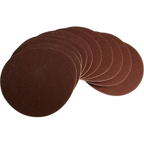 Scheppach Lot de 10 disques abrasifs - Diamètre 150 mm - Grain 120 - Compatibles avec les ponceuses BTS800 / BTS900 - Accessoire - Consommable