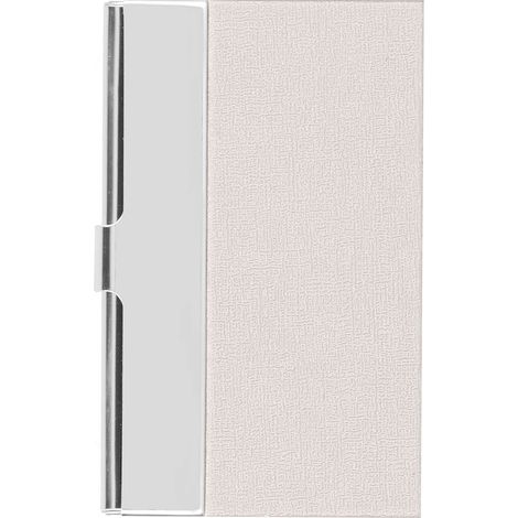 Porte-cartes de visite en acier inoxydable, étui professionnel pour voyage et fournitures de bureau, blanc 701 (1/5)