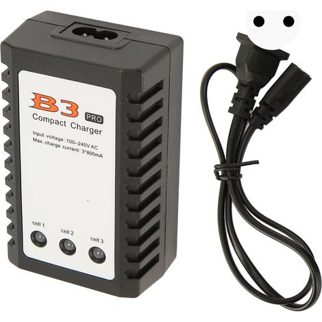 2S/3S 7,4V/11,1V Lithium-Akkuladegerät für RC-Drohnen/Flugzeuge – EU-Stecker 100–240V