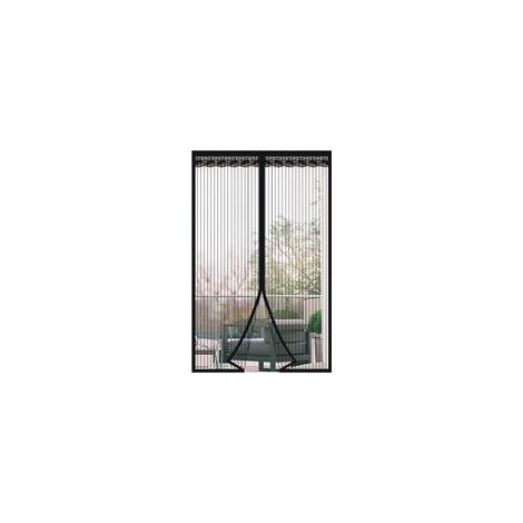 Mosquitera magnética para puertas y ventanas, 120x220cm, cortina antimosquitos para puertas, malla ultrafina, con cierre magnético, no requiere taladrar, para balcón, dormitorio, color negro.