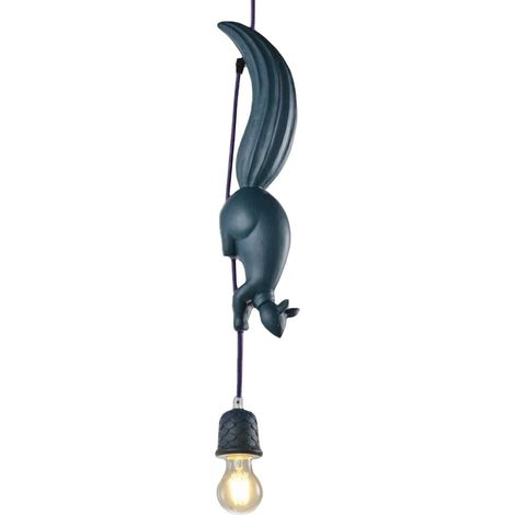 Lustre moderne, plafonnier créatif en forme d'écureuil animal, lustre réglable en résine, lampe de puériculture (1/5)
