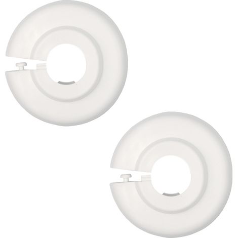 sanicomfort PVC-Klapprosetten 12 mm, weiß, 2 Stück Heizungsinstallation (1/3)