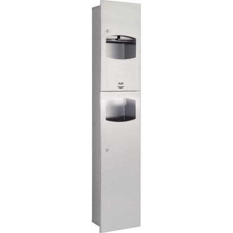 MEDICLINICS DTES0060CS Set Inox AISI 304 JunioPlus con Dispensador y Papelera - ref: DTES0060CS
