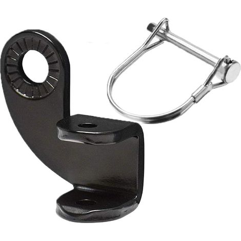 Attelage Remorque Vélo - Acier Inoxydable - Compatible Essieu Rapide et Fixe Jusqu'à 12 mm - Pour Remorque Enfants ou Marchandises - 1 Pièce (1/5)