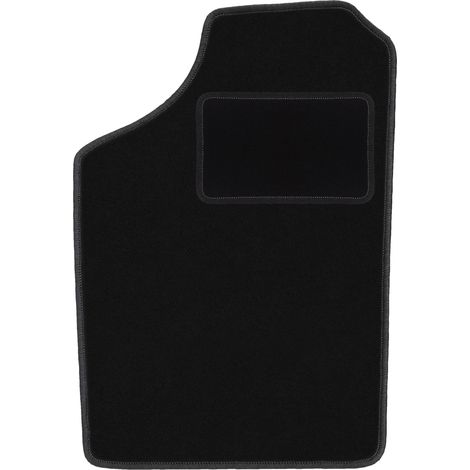 Alfombrilla de conductor negra para Volkswagen Polo II coupé, hatchback, sedán (1981-1992)