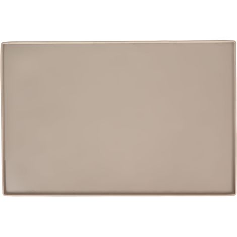 Tapis alimentation pour animal de compagnie nourriture eau anti étanche set de table chien chat beige en silicone (1/5)